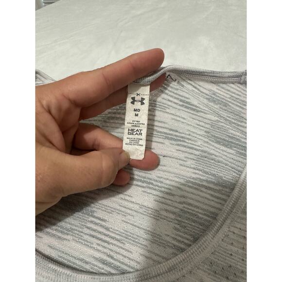 Under Armour Threadborne Long Sleeve Grey Size Medium - Picture 5 of 6